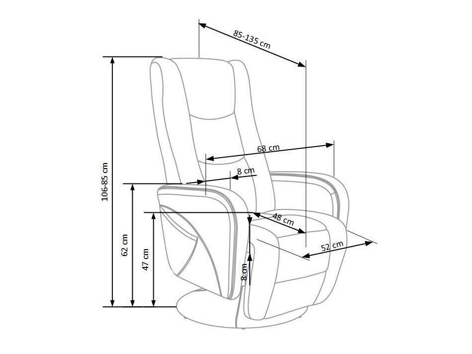 Podesiva fotelja Houston 1085 (Bež)