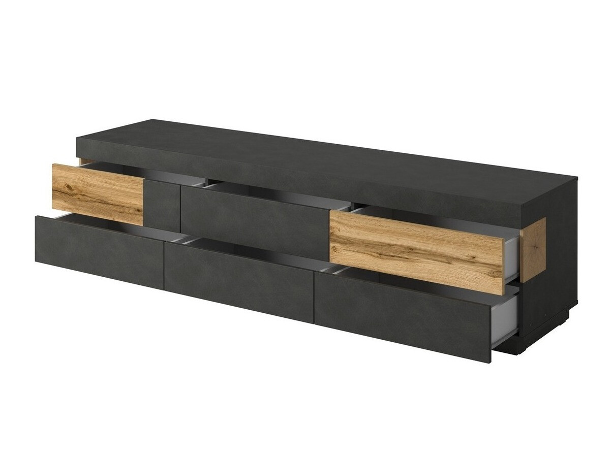 Set za dnevni boravak Livlore 109 (Siva Matera + Hrast Wotan)