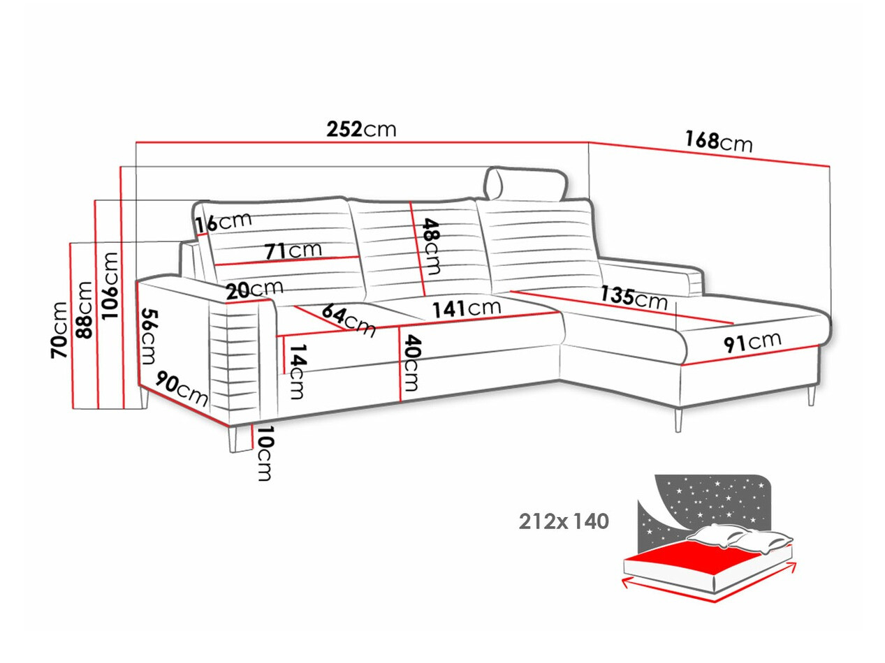 Kutna garnitura Comfivo 243 (Velluto 27)