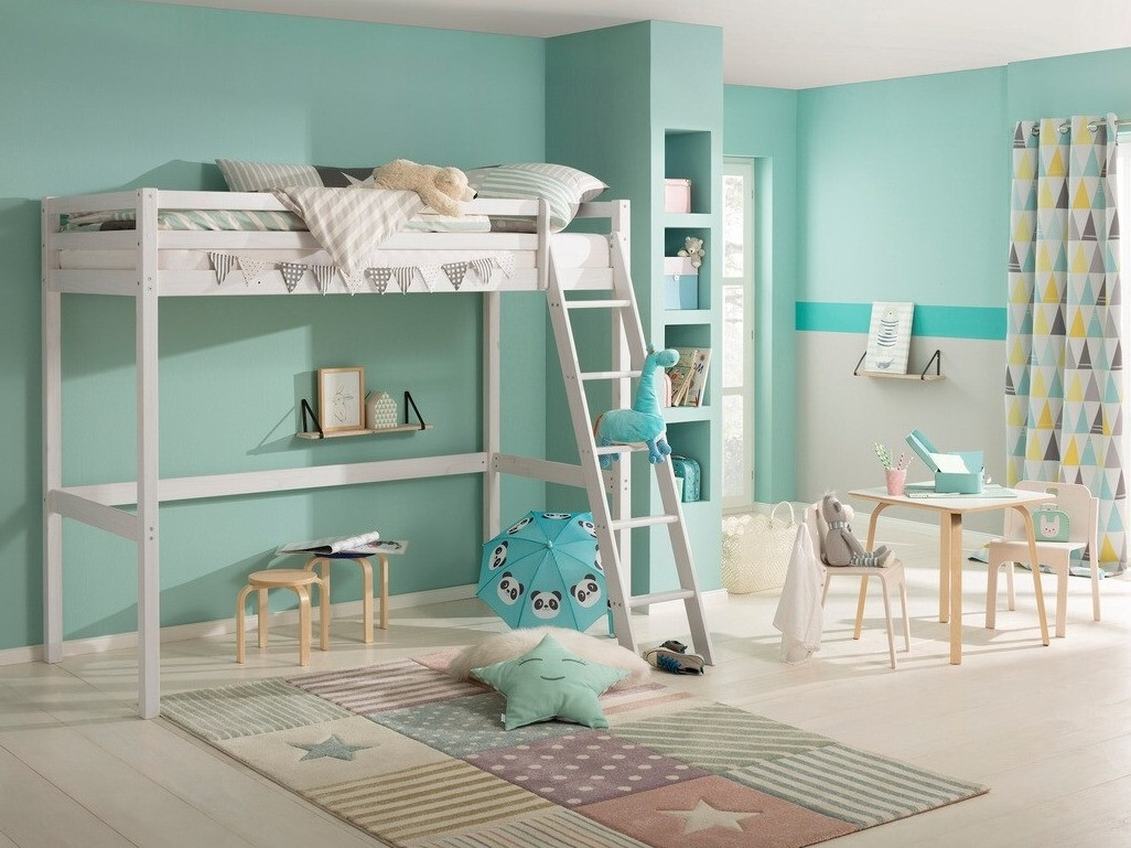 Krevet na platformi Ruvfiva 105 (Bijela)