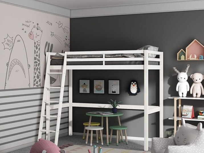 Krevet na platformi Ruvfiva 105 (Bijela)