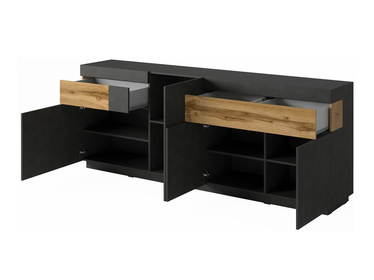 Set za dnevni boravak Livlore 108 (Siva Matera + Hrast Wotan)