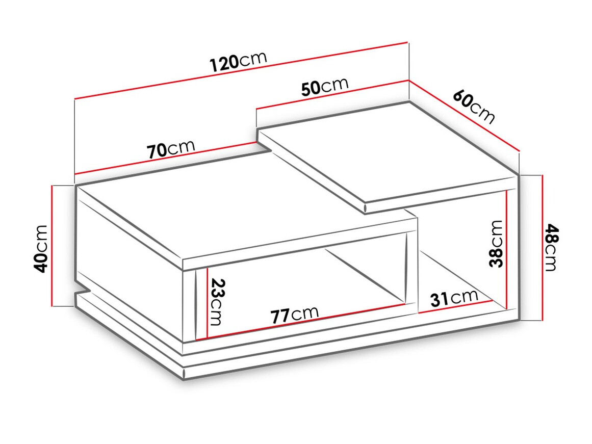 Stolić za kavu Lutiva 104 (Mat crna)