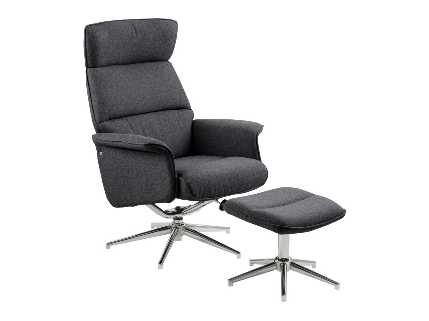 Fotelja Norsica 570 (Tamno siva + Srebrna)