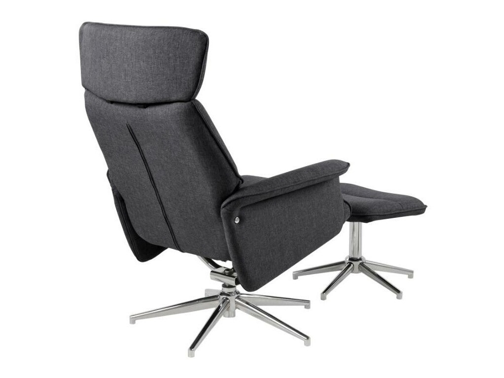 Fotelja Norsica 570 (Tamno siva + Srebrna)