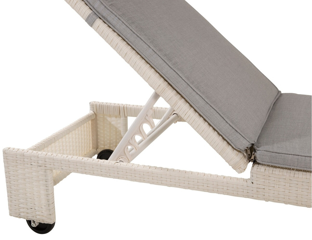 Vrtna ležaljka Dallas 771 (Bijela + Siva)