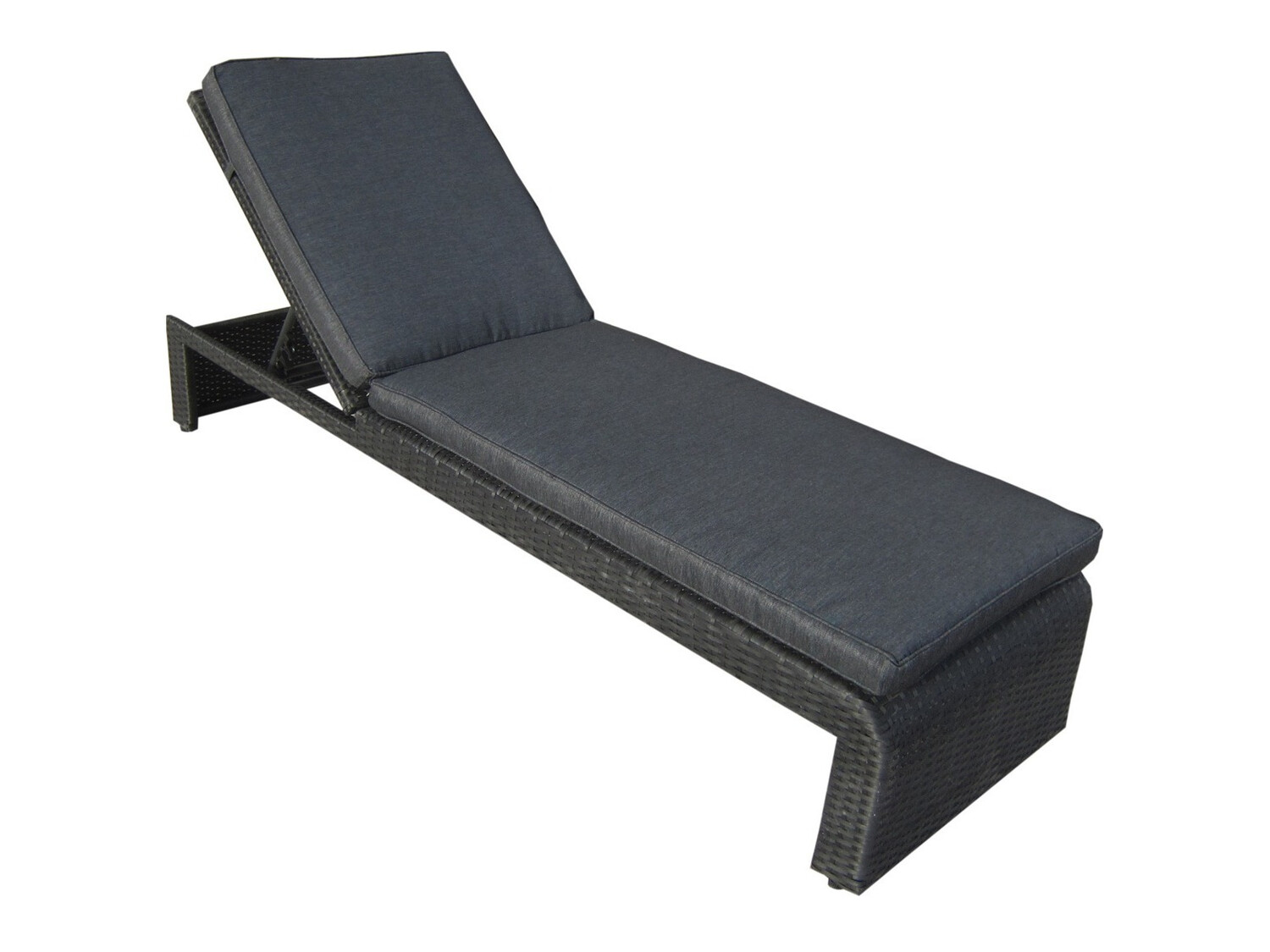 Vrtna ležaljka Dallas 771 (Crna + Siva)