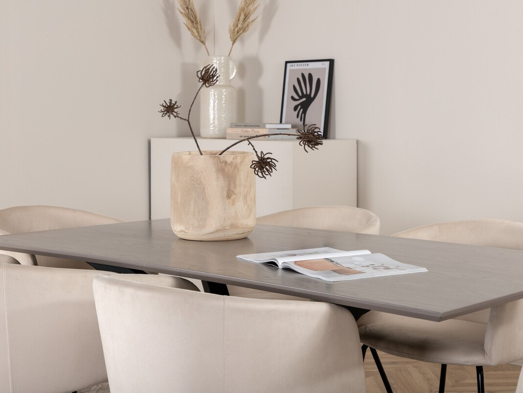 Blagovaonski set Dallas 3036 (Krem + Crna)