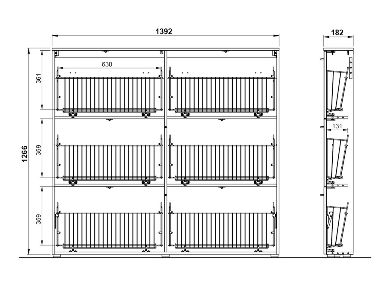 Ormarić za cipele Felelmo 103 (Bijela)