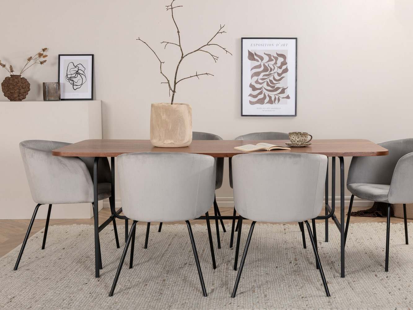 Blagovaonski set Dallas 2793 (Siva + Crna)