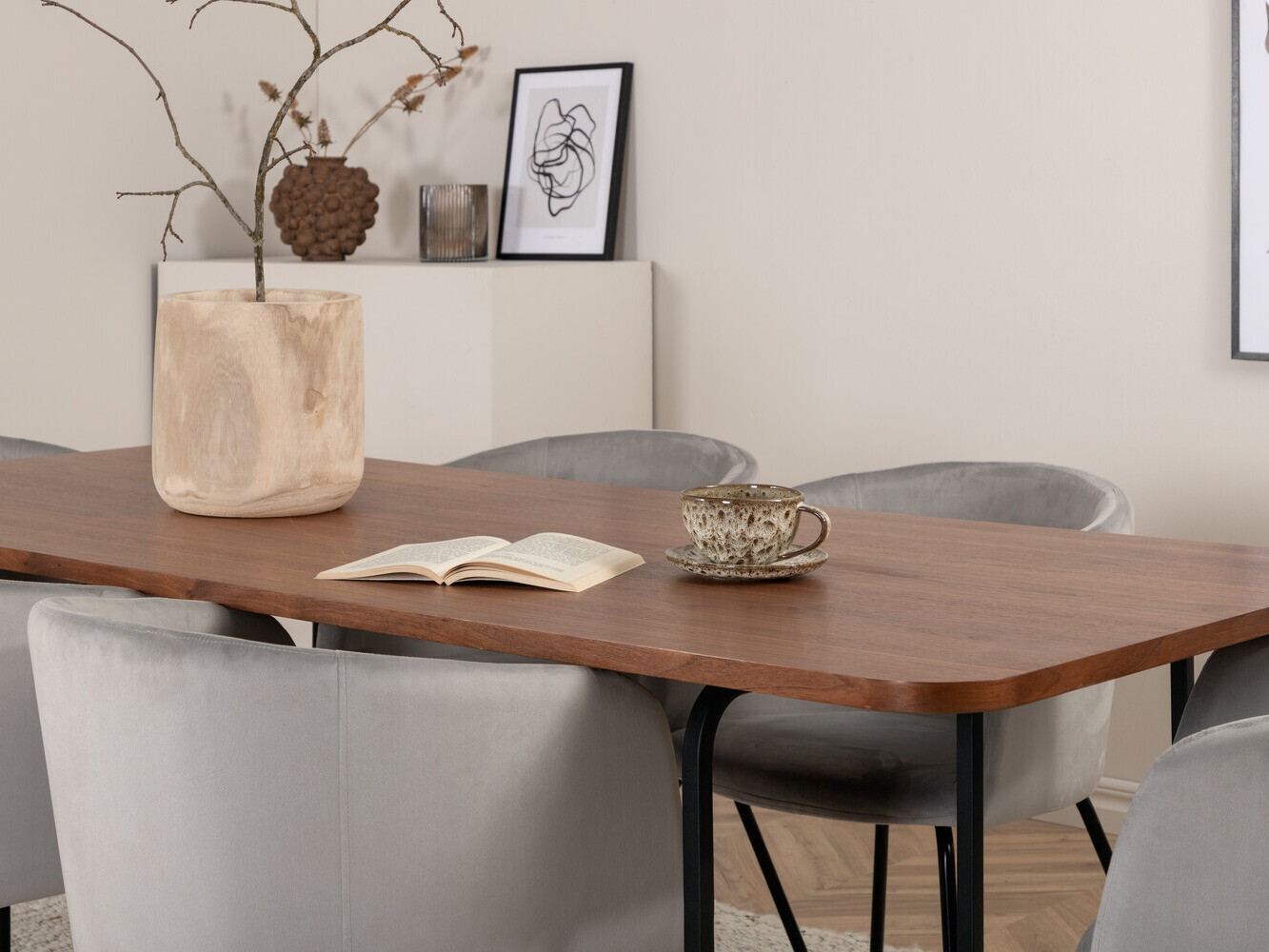 Blagovaonski set Dallas 2793 (Siva + Crna)