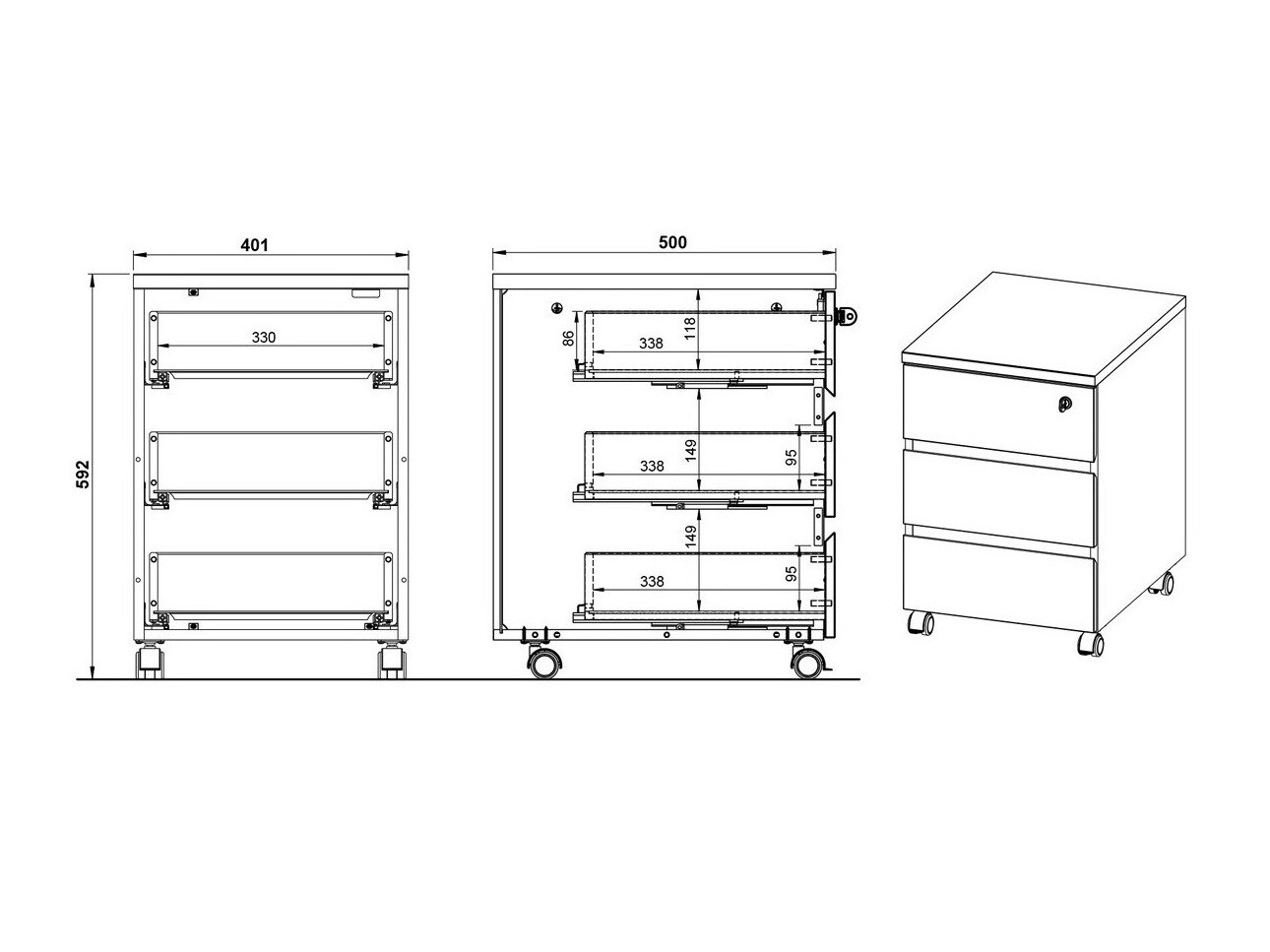 Ladičar Avirome 100