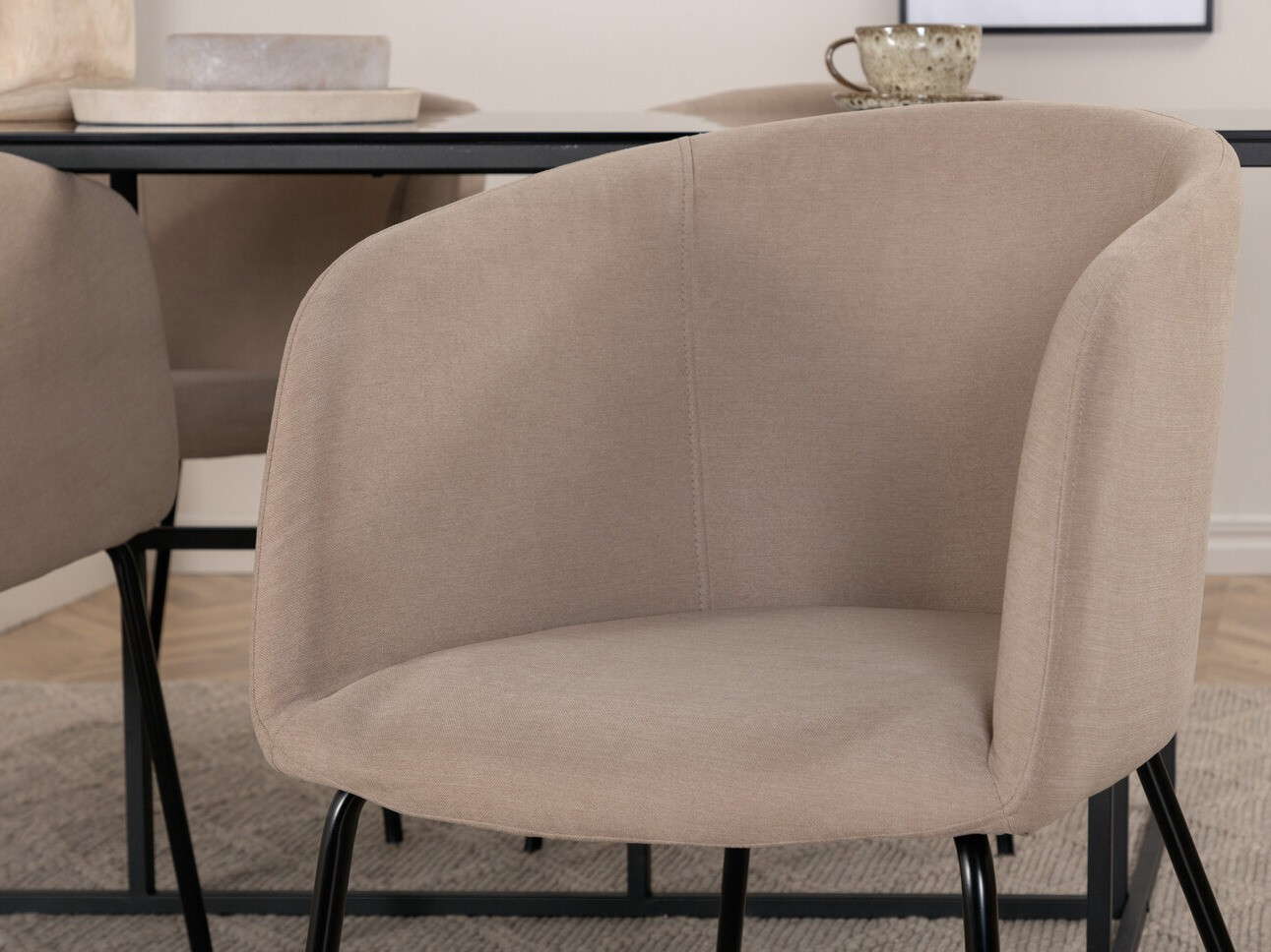 Blagovaonski set Dallas 3044 (Krem + Crna)