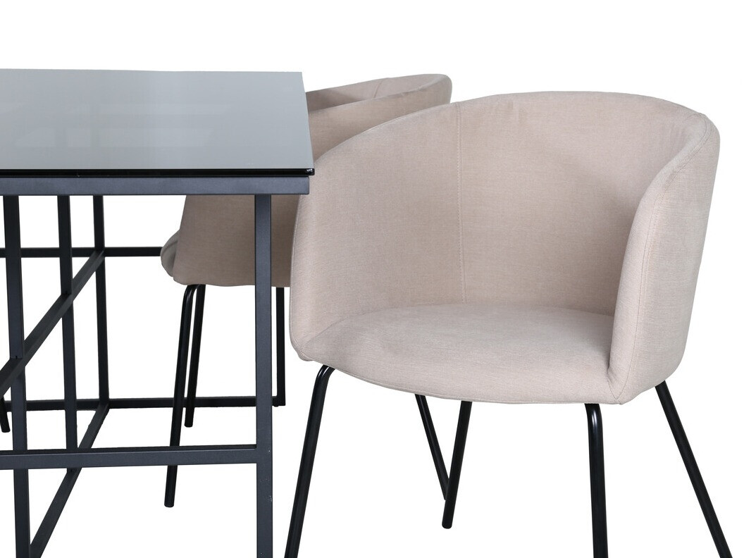 Blagovaonski set Dallas 3044 (Krem + Crna)