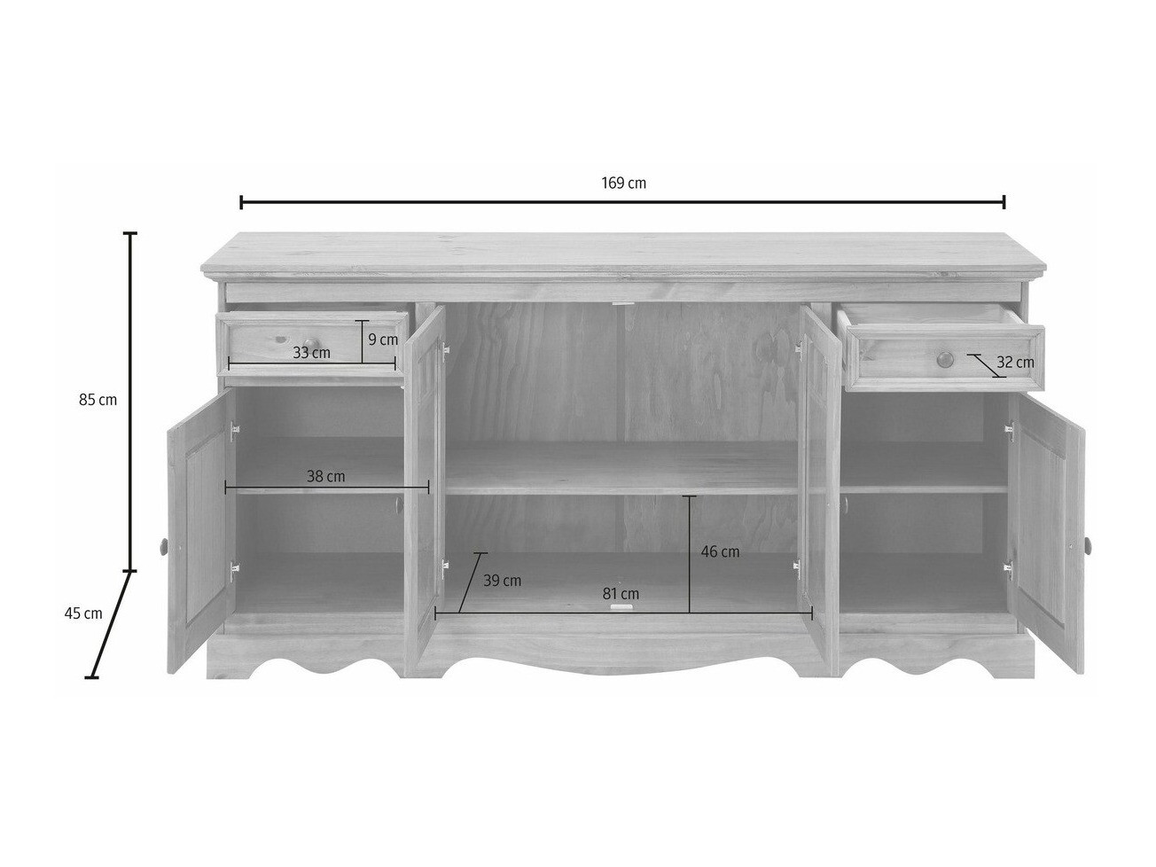 Komoda Fentivo 107 (Bor)