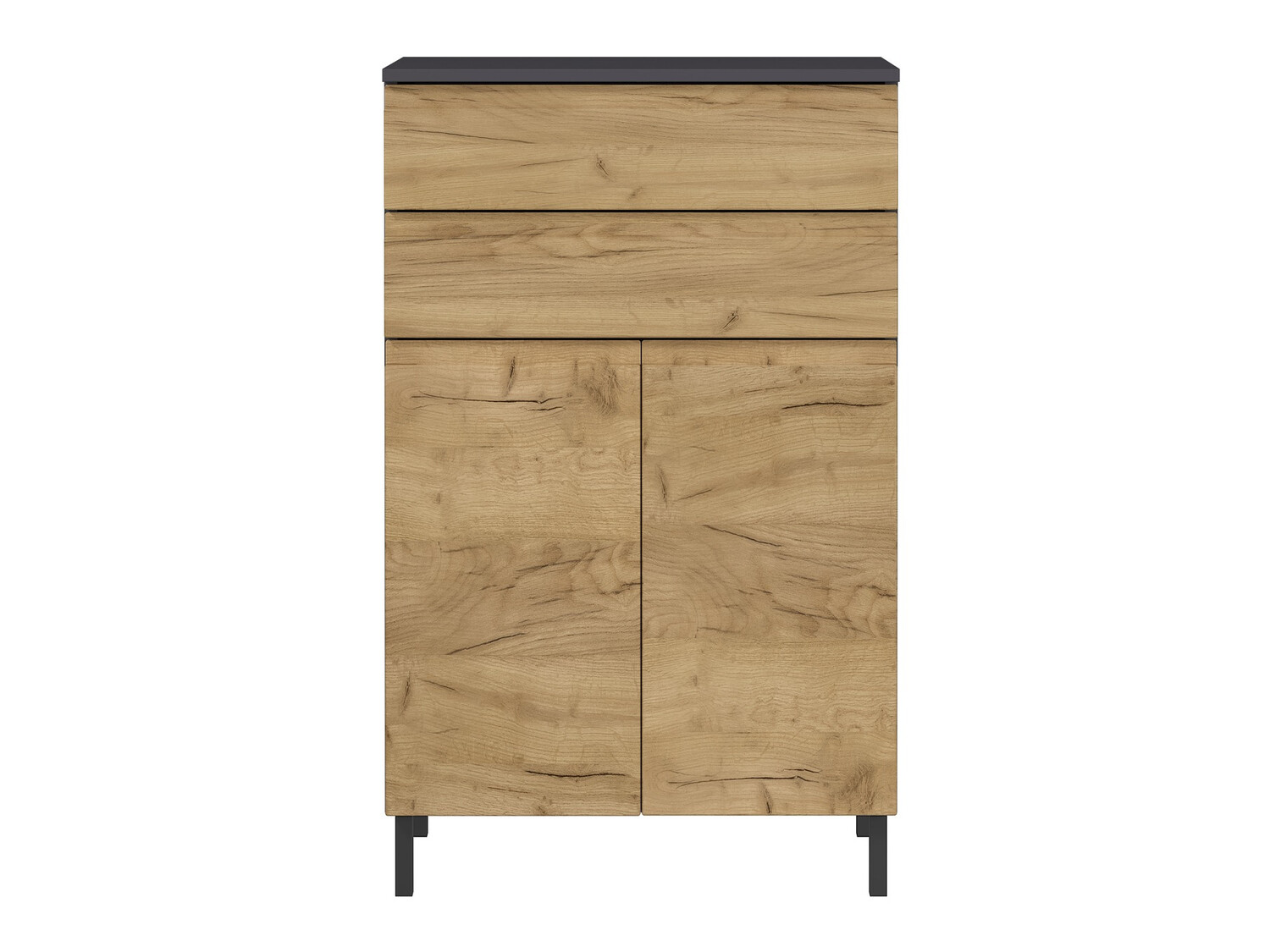 Samostojeći kupaonski ormarić Talmira 104 (Grafit + Hrast Grandson)