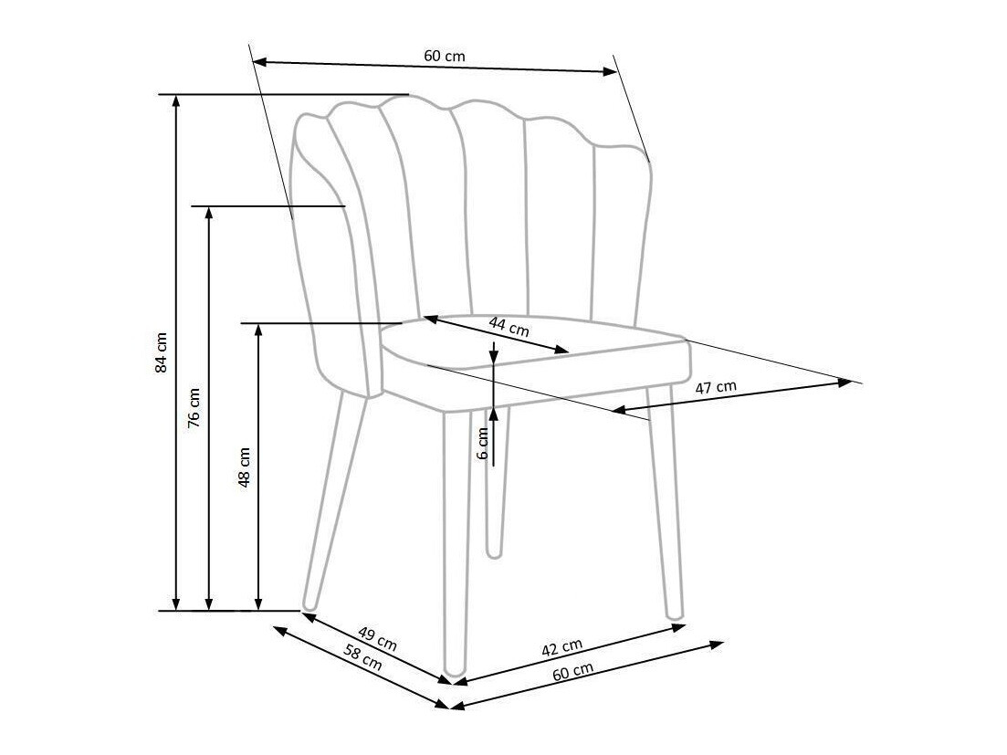 Stolica Houston 975 (Ružičasta + Crna)