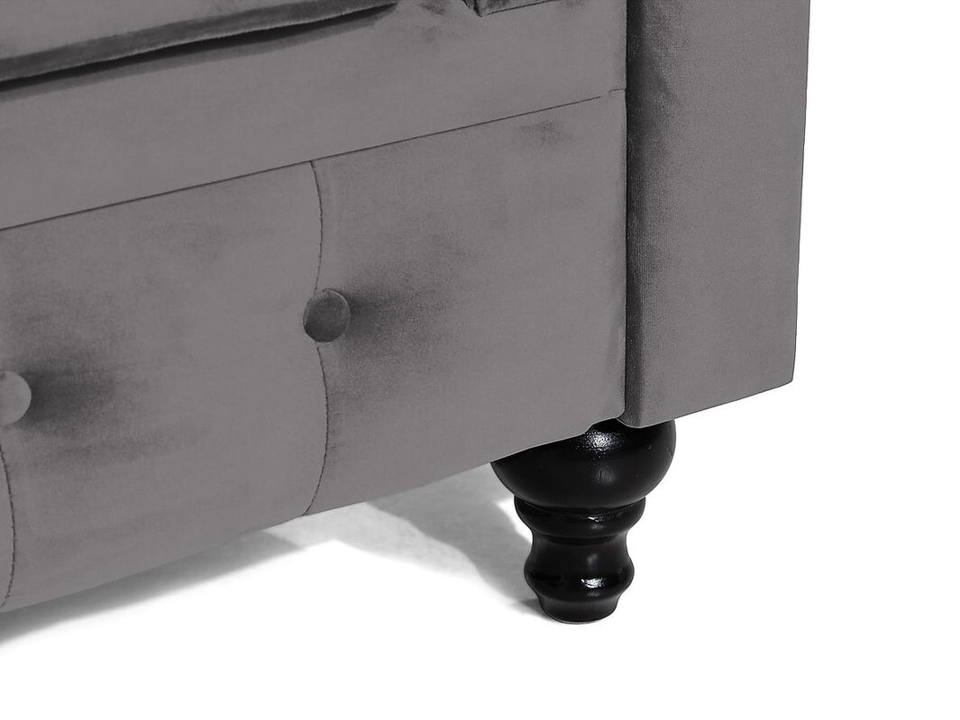 Chesterfield fotelja Manor House Ophfenu 100 (Tamno sivo)