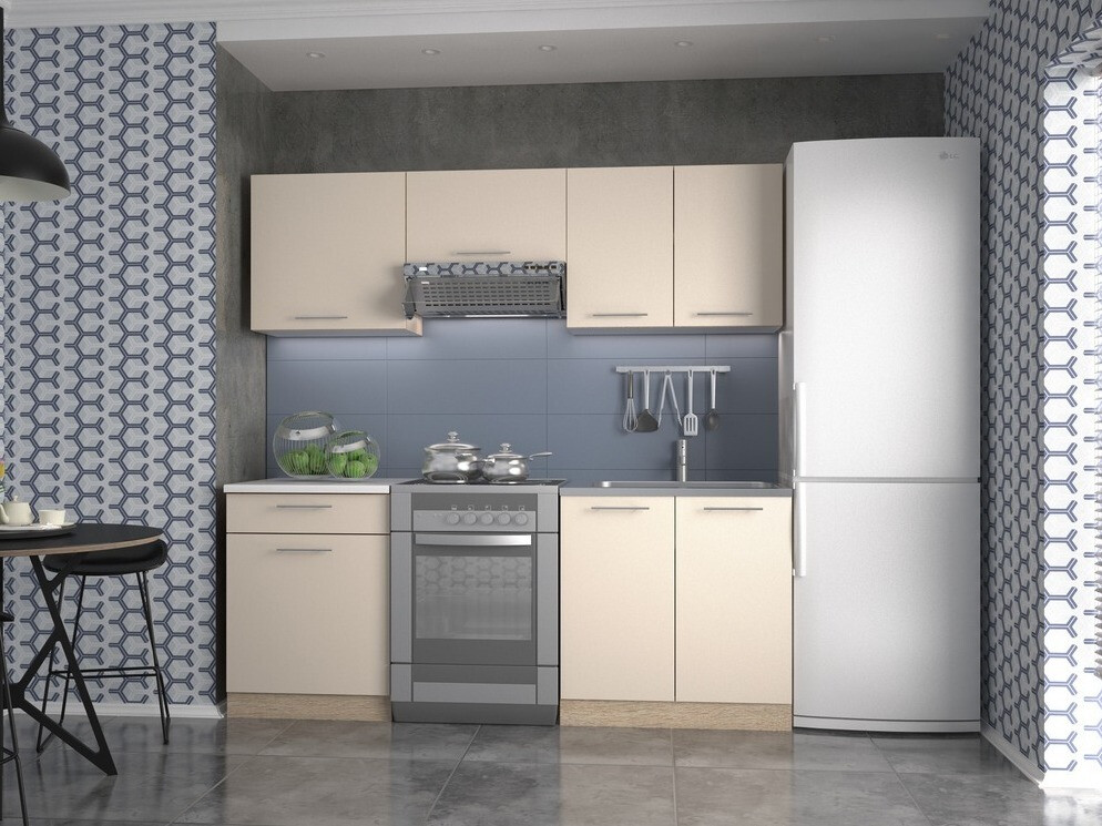 Kuhinjski set Houston 857 (Krem + Sonoma hrast)