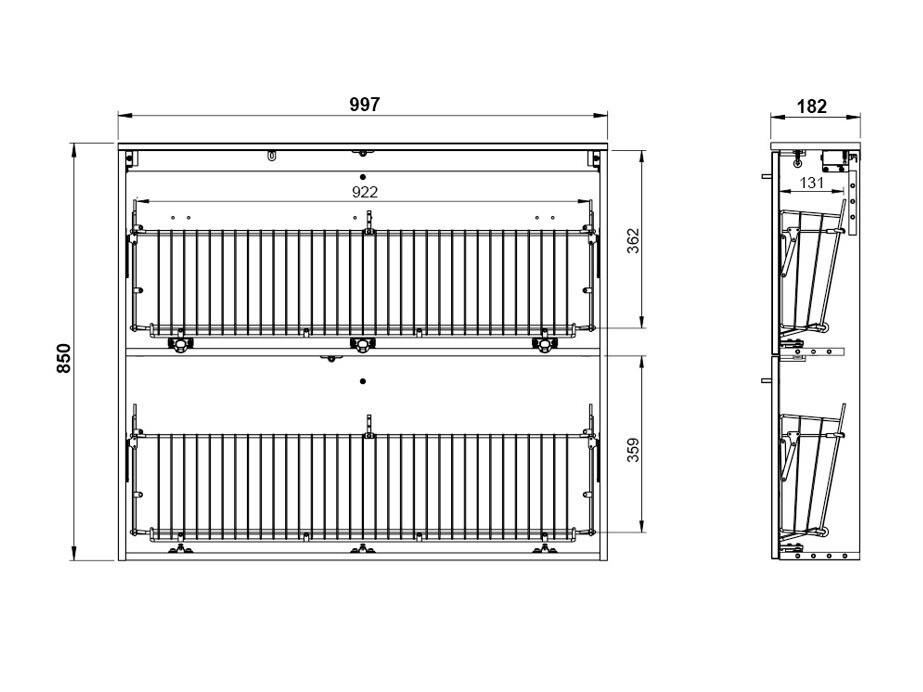 Ormarić za cipele Felelmo 100 (Bijela)