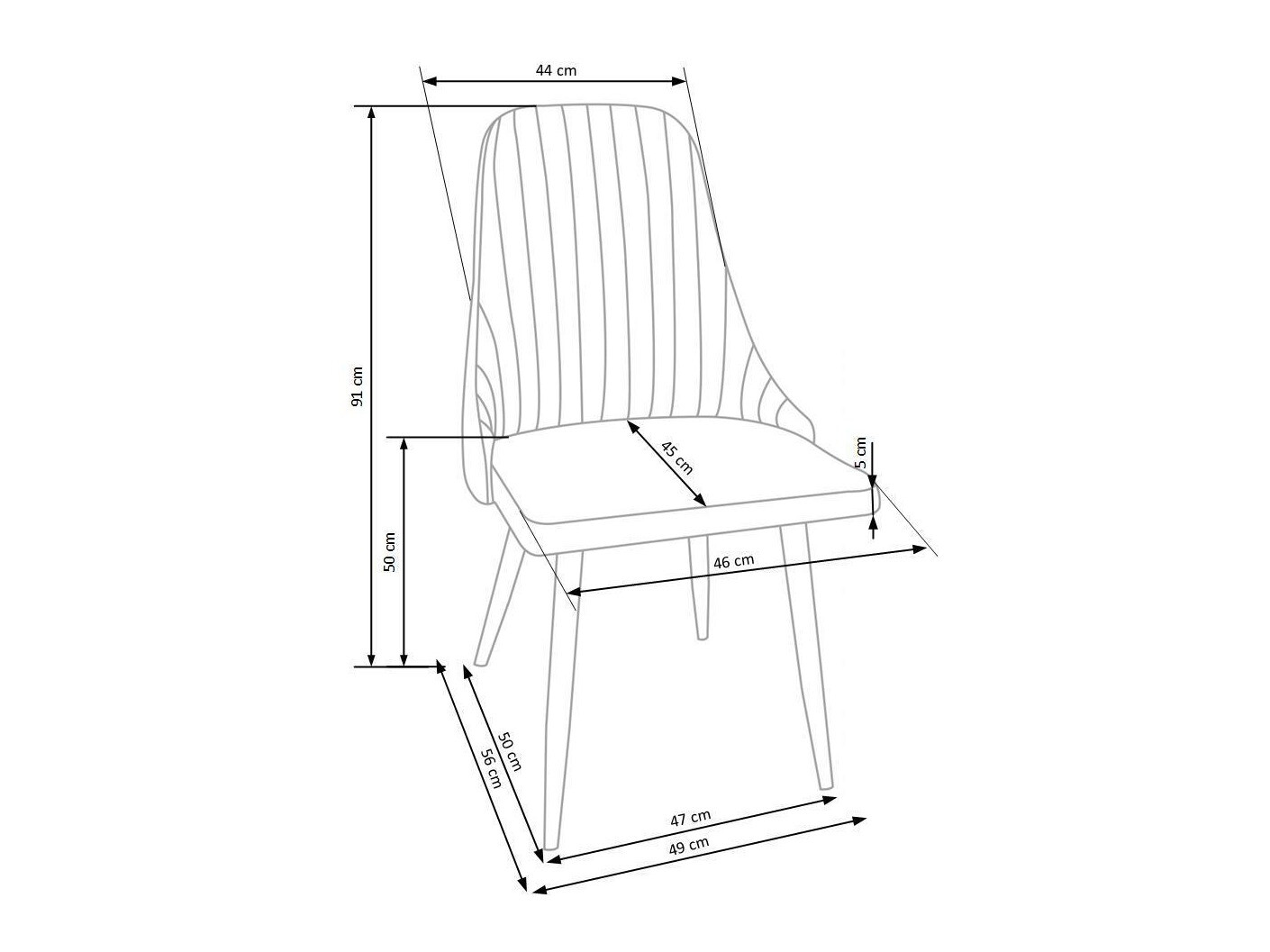 Stolica Houston 580 (Tamno siva + Svijetlo smeđa)