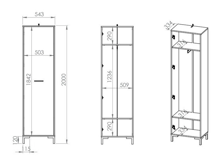 Set za hodnik Larnolo 109