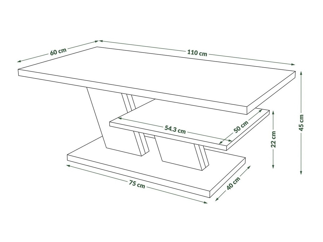 Stolić za kavu Glendale 101