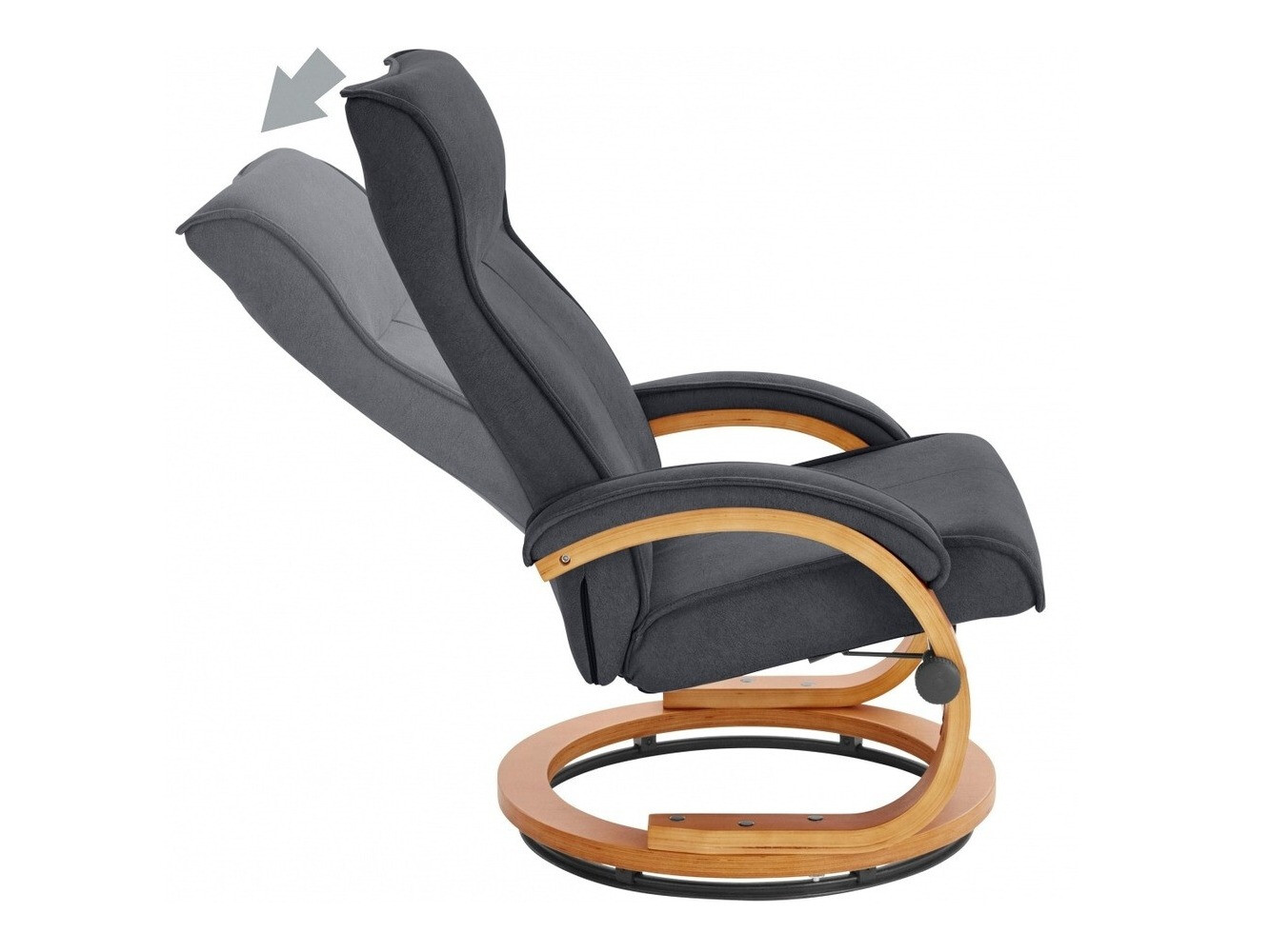 Fotelja Denton 194 (Crna + Smeđa)