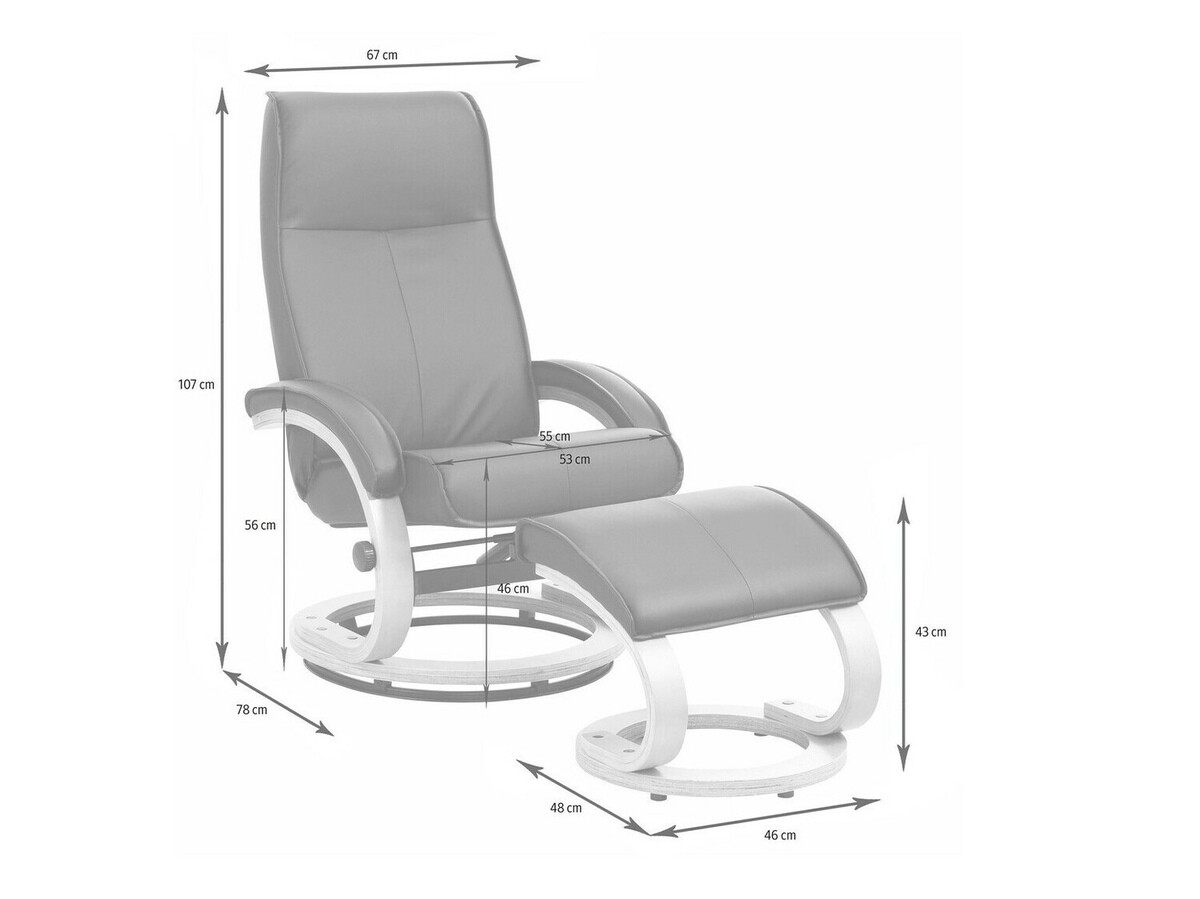Fotelja Denton 194 (Crvena + Smeđa)