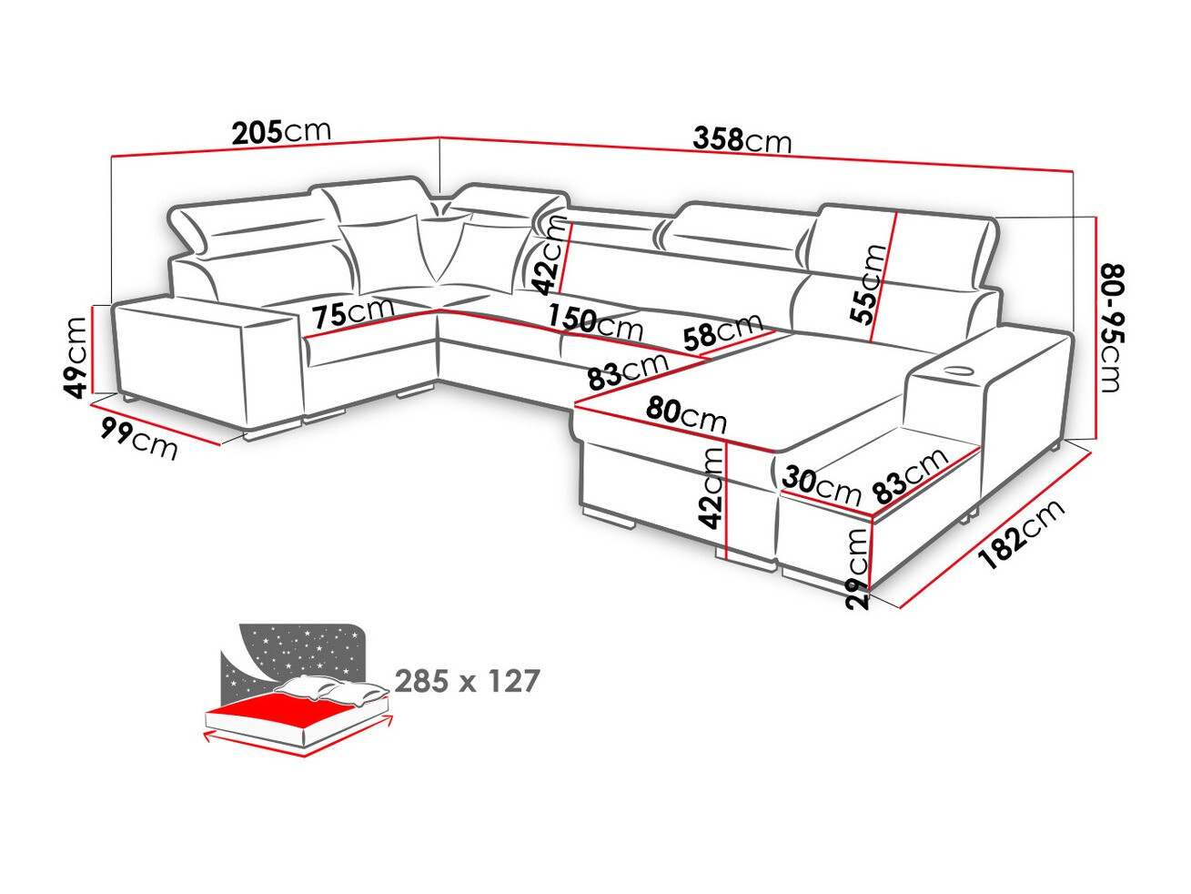 Kutna garnitura Pearland 101