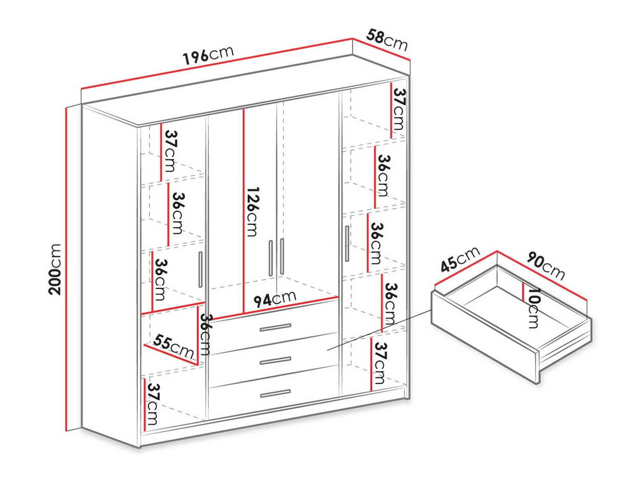 Set namještaja Dortivu 121 (Plava)