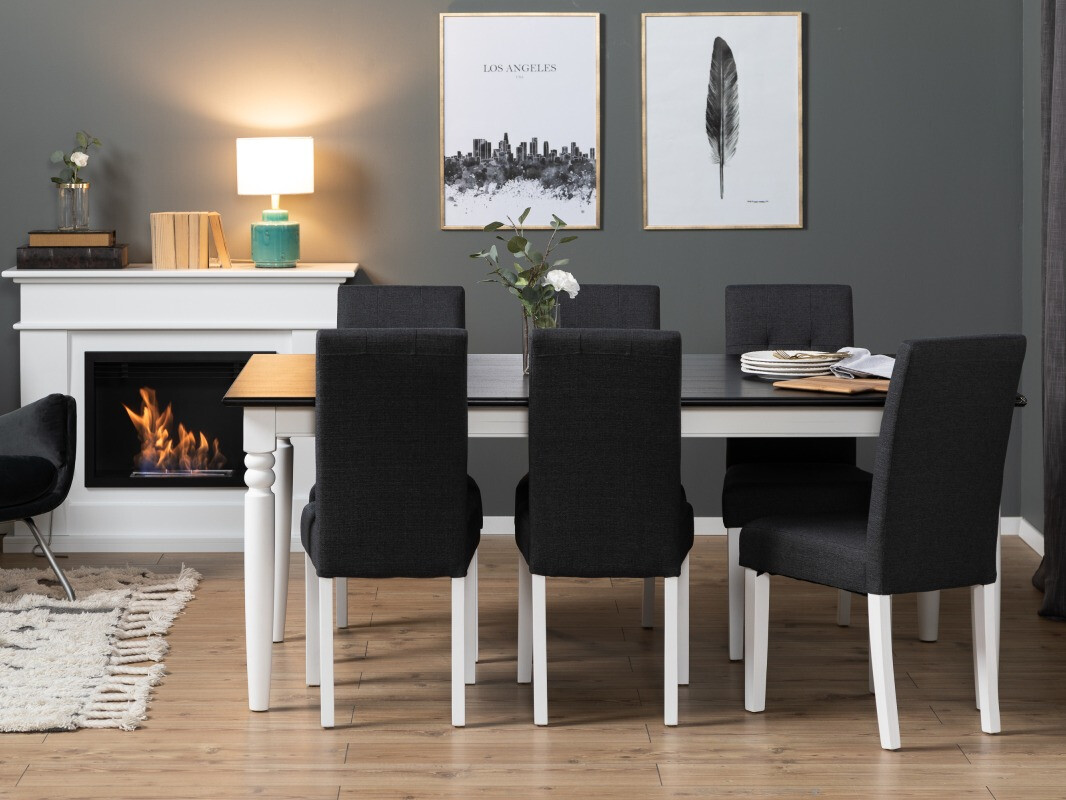 Blagovaonski set Scandinavian Choice 652 (Crna + Bijela + Siva)