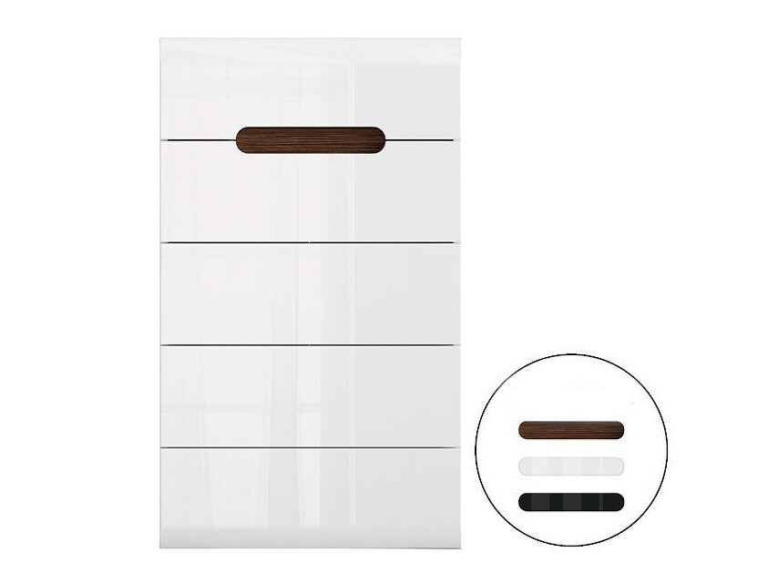Komoda Serveso 103 (Bijela + Sjajno bijela)