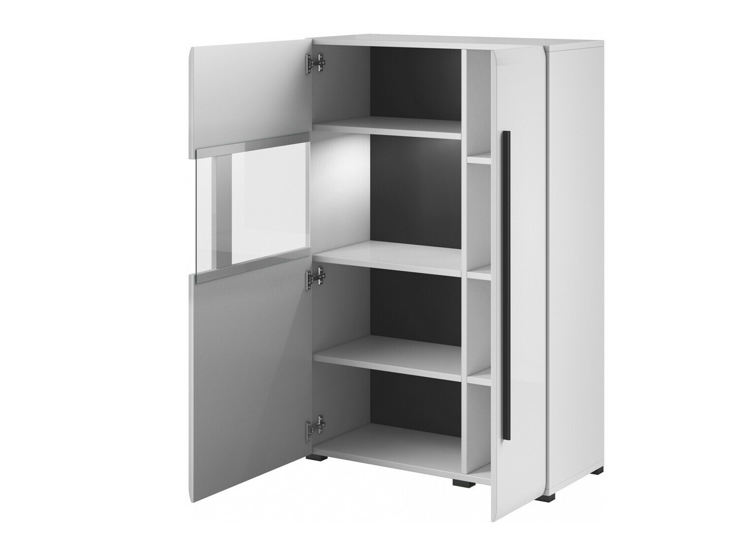 Set za dnevni boravak Ophsalu 112 (Bijela + Sjajno bijela)