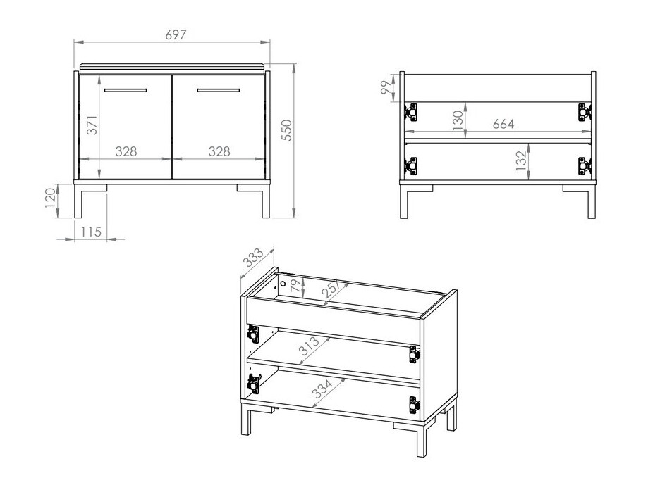 Ormarić za cipele Larnolo 103