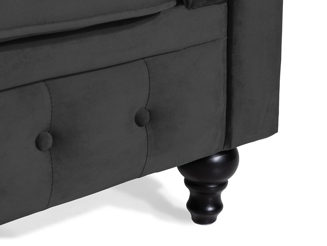 Sofa chesterfield Manor House Ophfenu 105 (Crna)