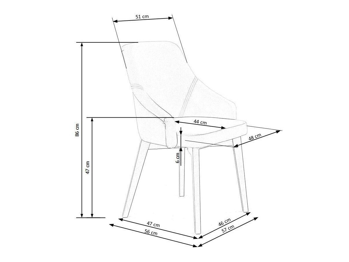 Stolica Houston 709 (Svijetlo siva)