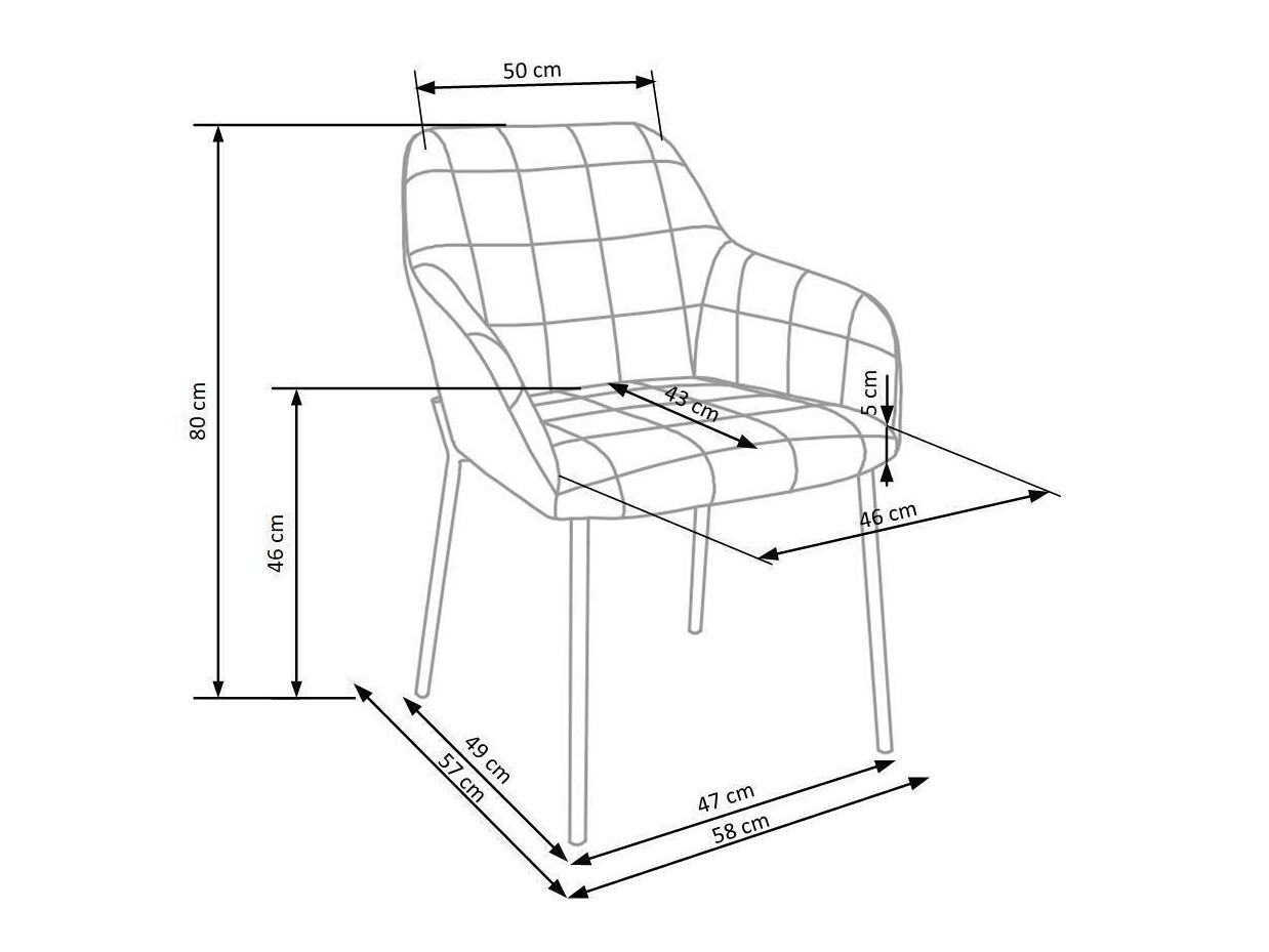 Stolica Houston 859 (Tamnozelena + Crna)