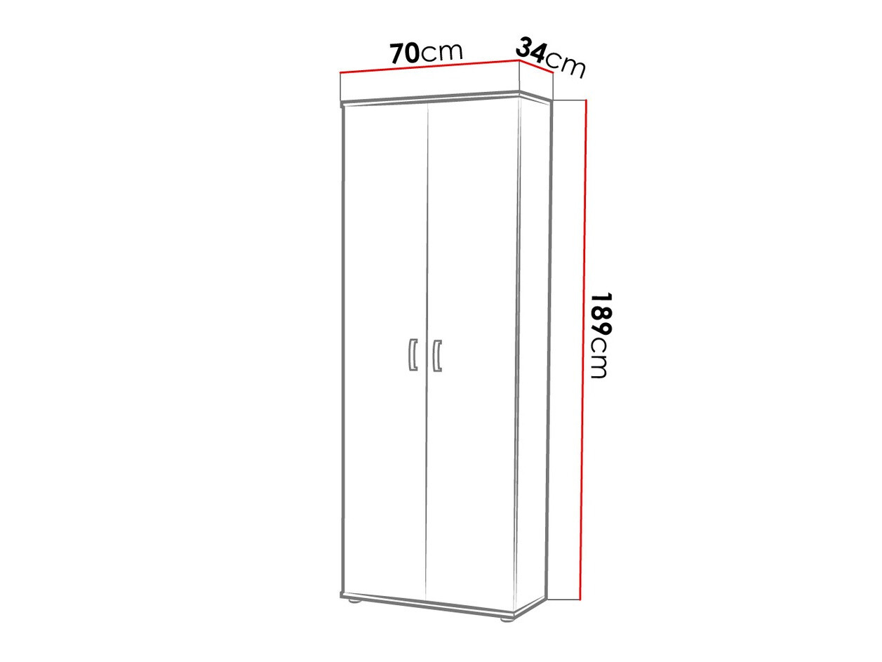 Polica Bristol 135 (Bijela)