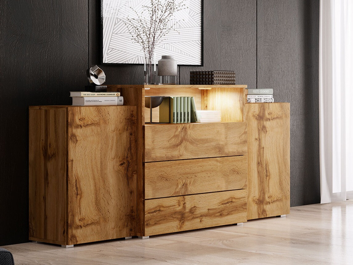 Komoda Sarasota 127 (Hrast Wotan)