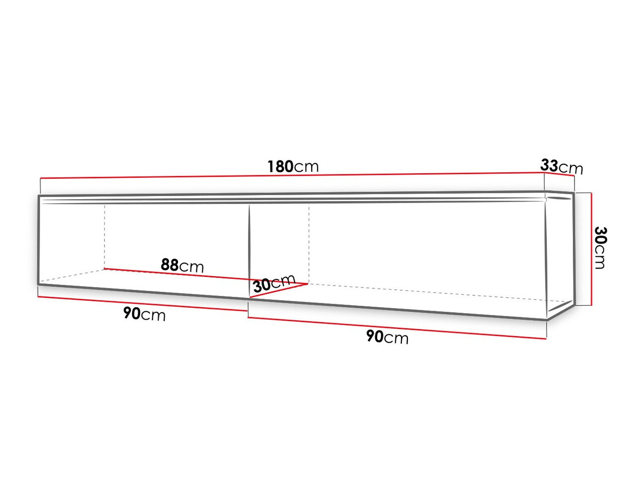 TV stol Sarasota 121 (Grafit)