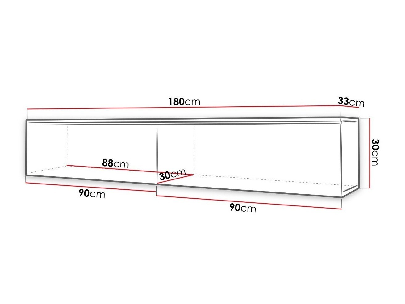 TV stol Sarasota 121 (Ostarjelo drvo)