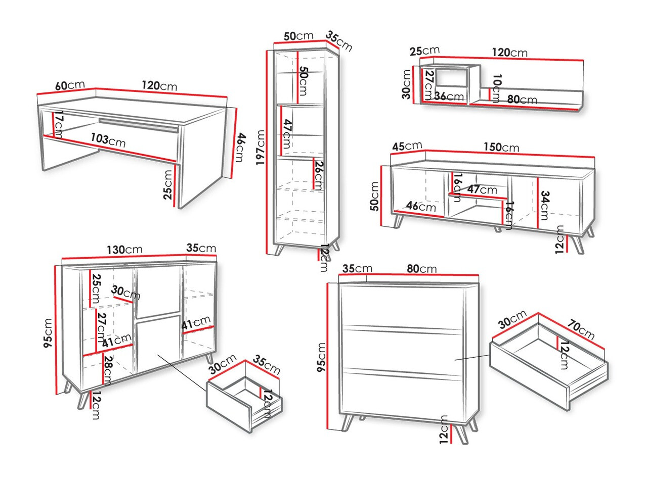 Set za dnevni boravak Mavenoa 108
