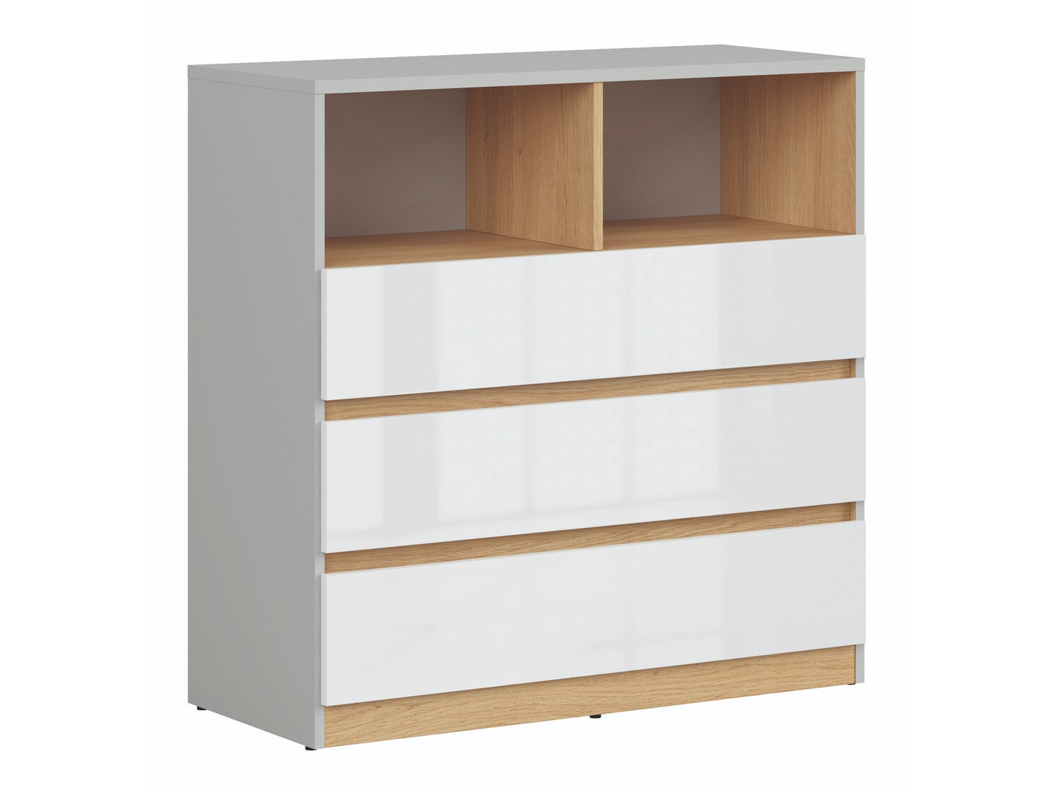 Komoda Nuevaru 102 (Sjajno bijela)