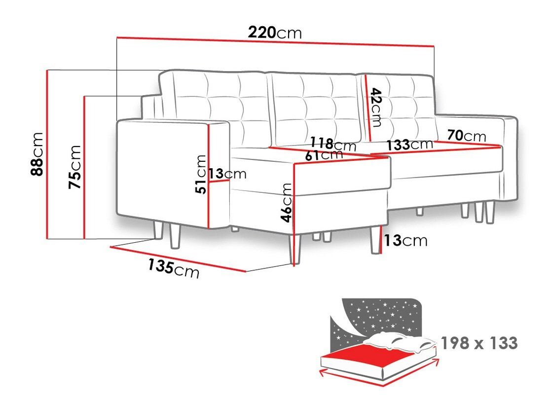 Kutna garnitura Columbus 108 (Kronos 01)