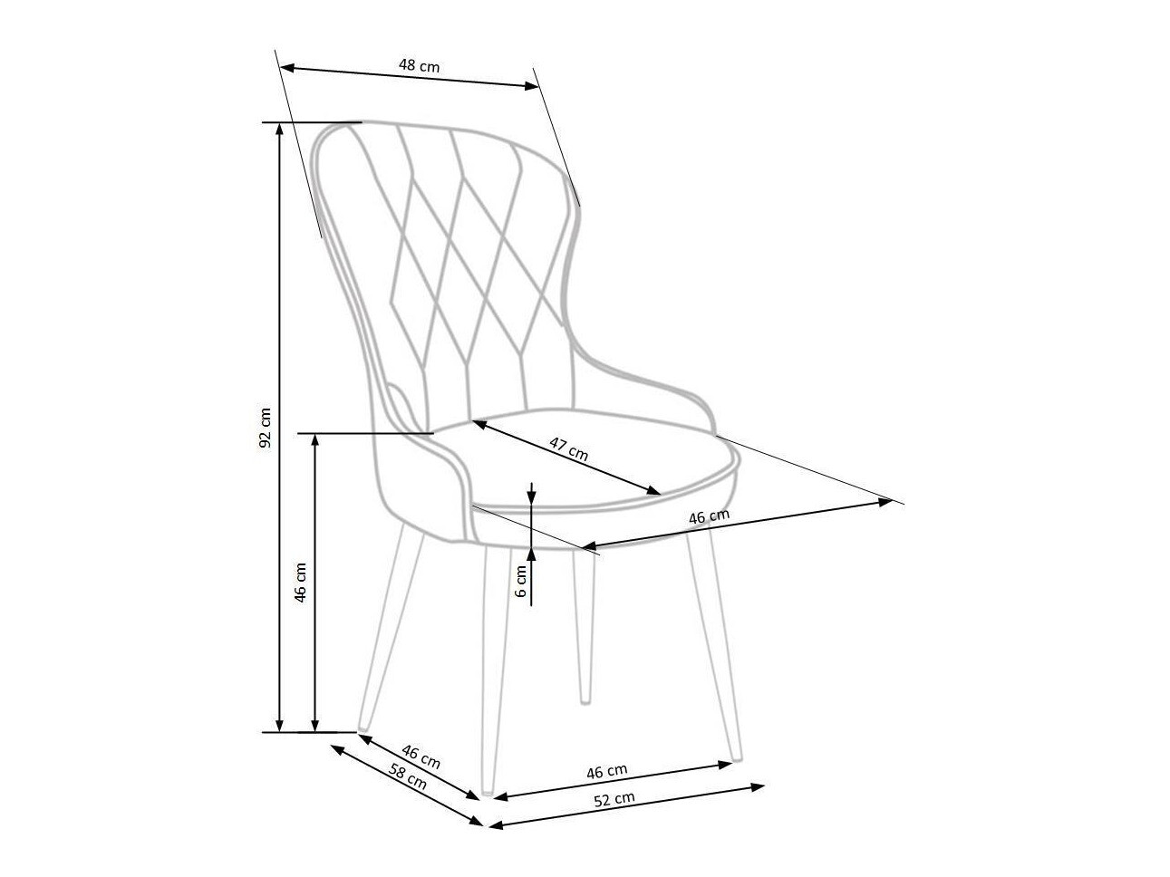 Stolica Houston 734 (Bordo)