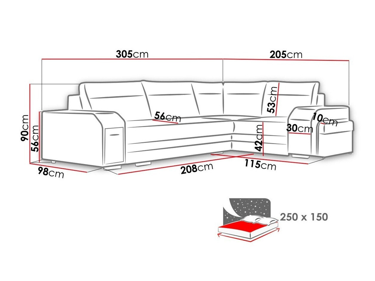 Kutna garnitura Kingsport 101