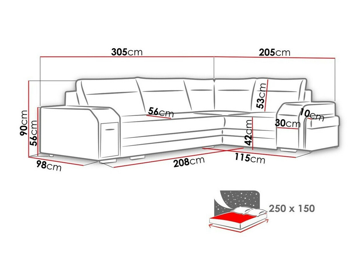 Kutna garnitura Kingsport 101