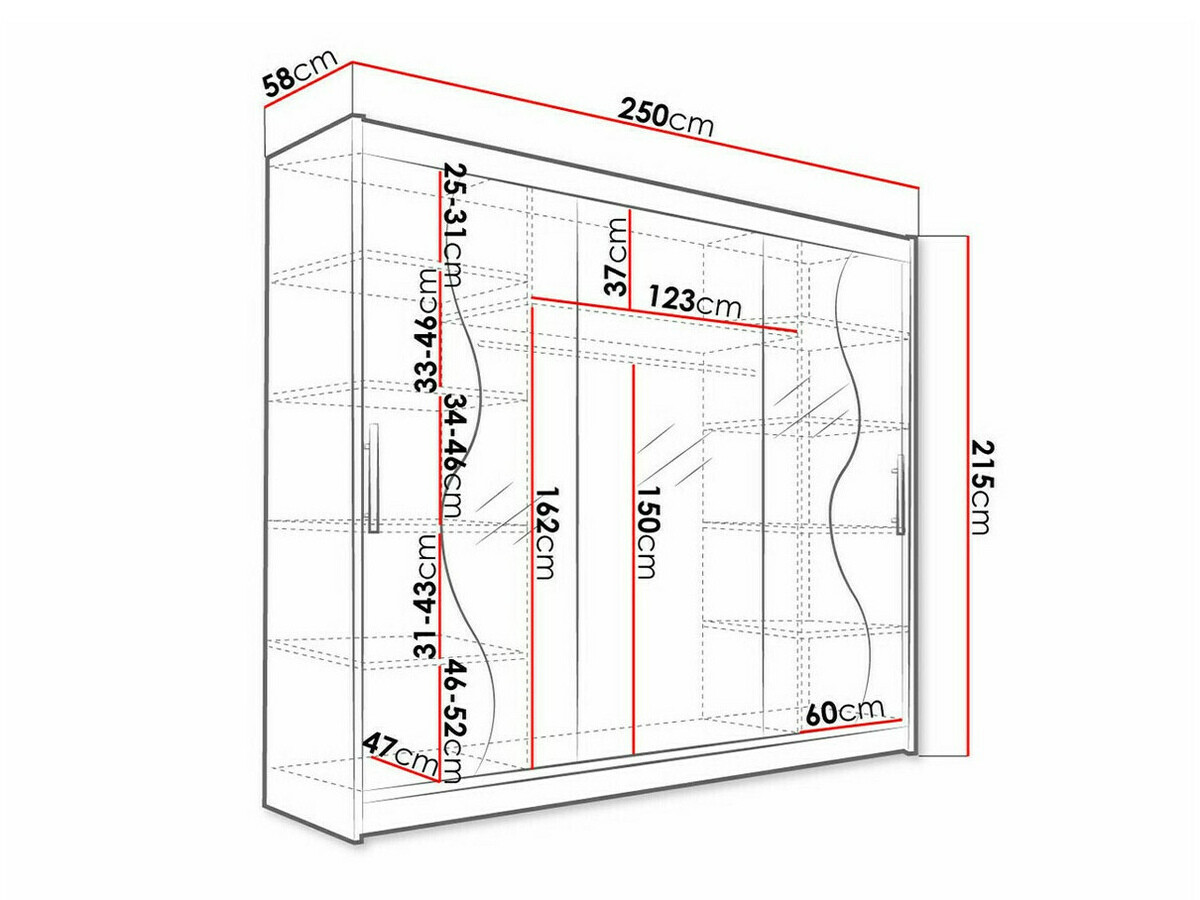 Ormar Closico 119 (Crna)