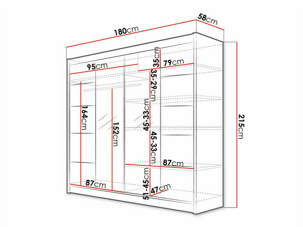 Ormar Closico 154 (Crna)